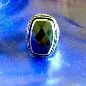 Sterling Silver & Hematite Ring